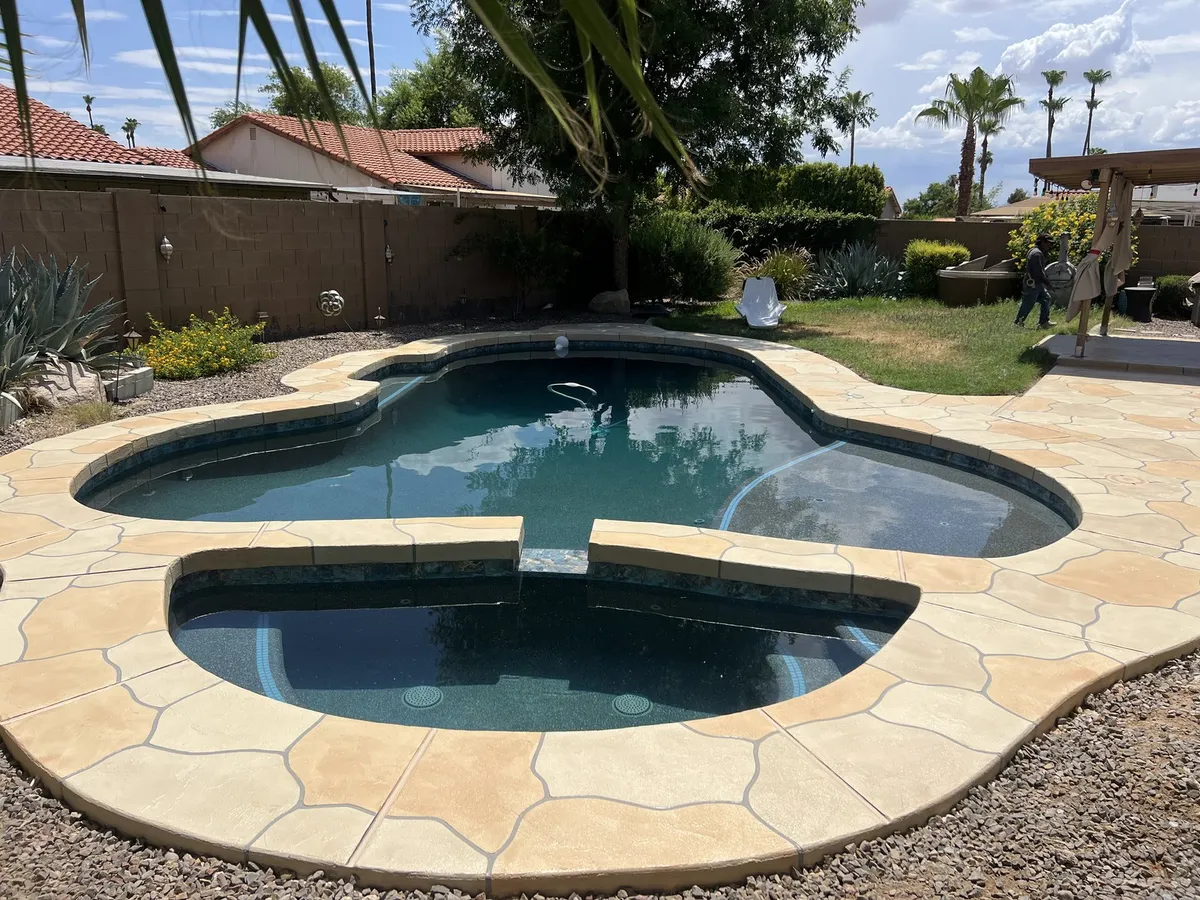 Patio Resurfacing project by Master Pool Decks serving Glendale, Arizona