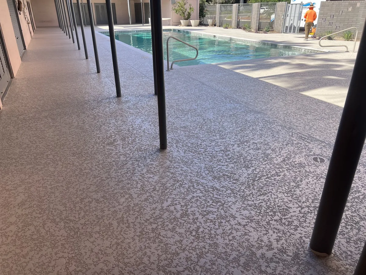 Commercial Pool Deck Resurfacing in Gilbert AZ — completed project 3