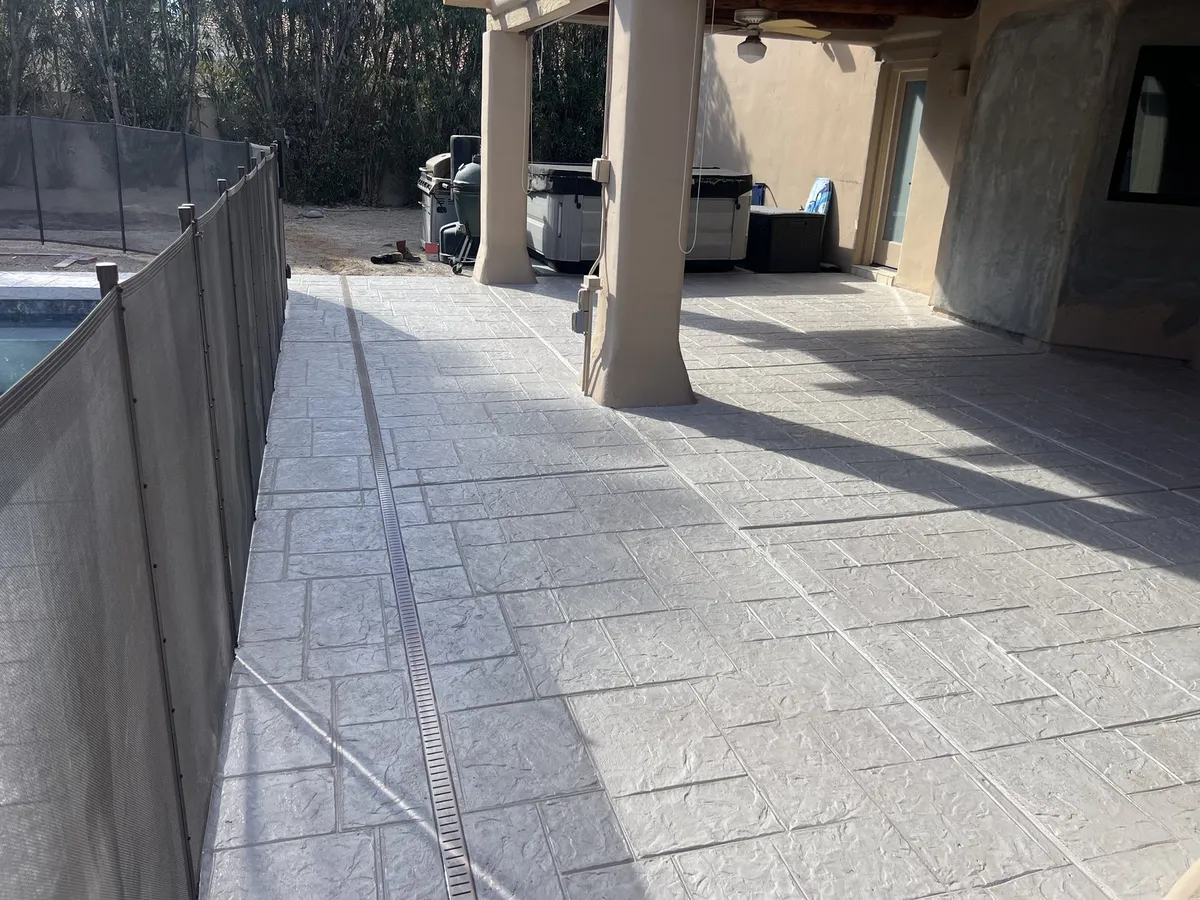 Stamped Concrete Sports Court Construction Phoenix